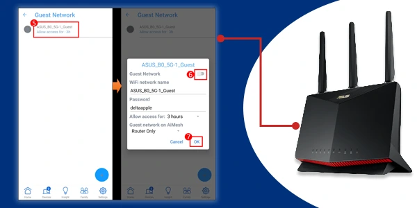 Management of Mesh Network Logins and Guest Access